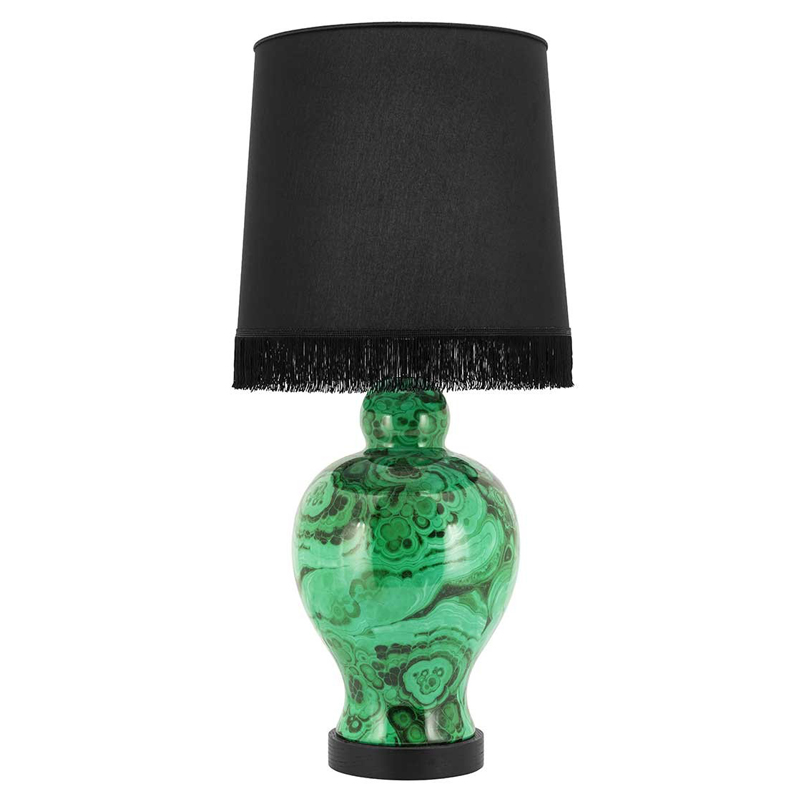 Настольная лампа TABLE LAMP CURVY Черный Малахит (зеленый) Настольная лампа TABLE LAMP CURVY Черный Малахит (зеленый) во Владивостоке | Loft Concept