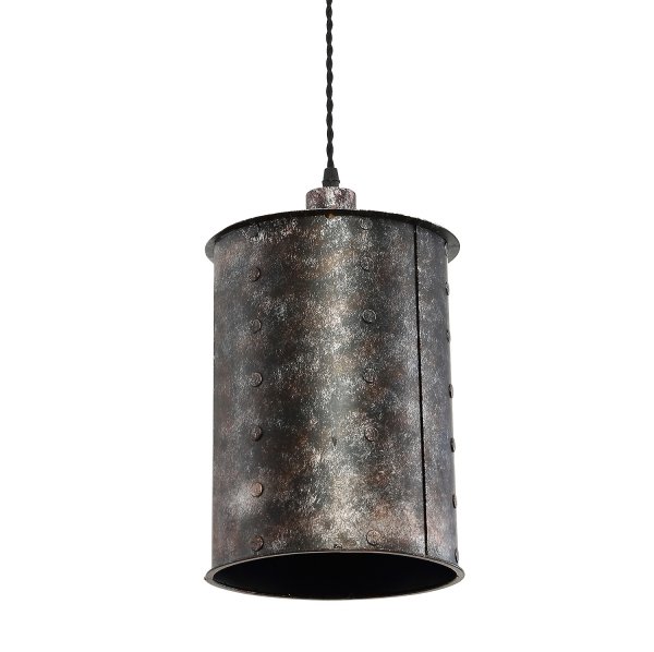 Подвесной светильник Old Metal Long Cylinder Подвесной светильник Old Metal Long Cylinder во Владивостоке | Loft Concept