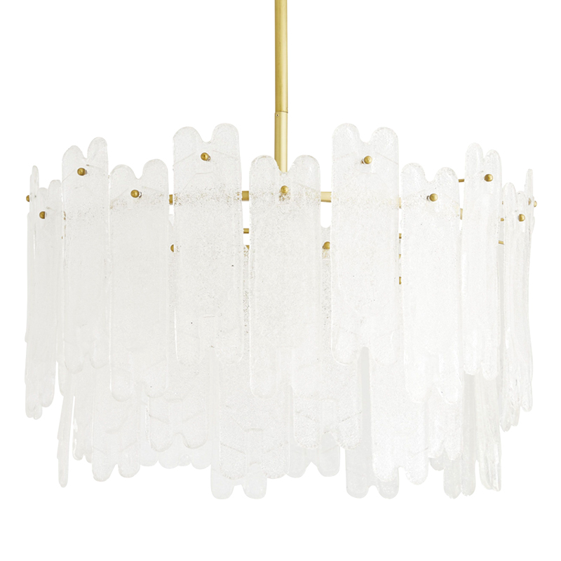 Люстра Arteriors MUGLER CHANDELIER Золотой Белый во Владивостоке | Loft Concept 
