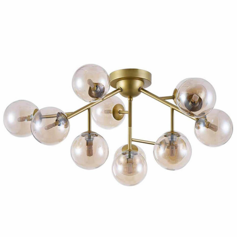 Потолочный Светильник Berries Chandelier Amber 60 матовое золото Янтарь (Amber) Потолочный Светильник Berries Chandelier Amber 60 матовое золото Янтарь (Amber) во Владивостоке | Loft Concept