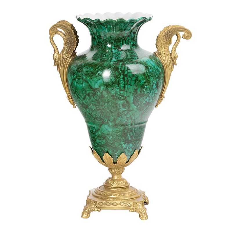 Ваза фарфоровая малахит Malachite Малахит Ваза фарфоровая малахит Malachite Малахит во Владивостоке | Loft Concept