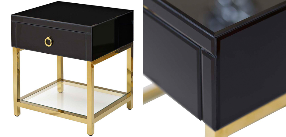Тумба Black Gold Nightstand Тумба Black Gold Nightstand - Loft-Concept во Владивостоке