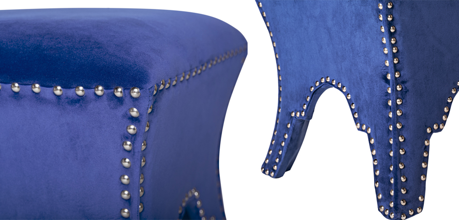 Пуф Pouf Blue Velor Пуф Pouf Blue Velor - Loft-Concept во Владивостоке