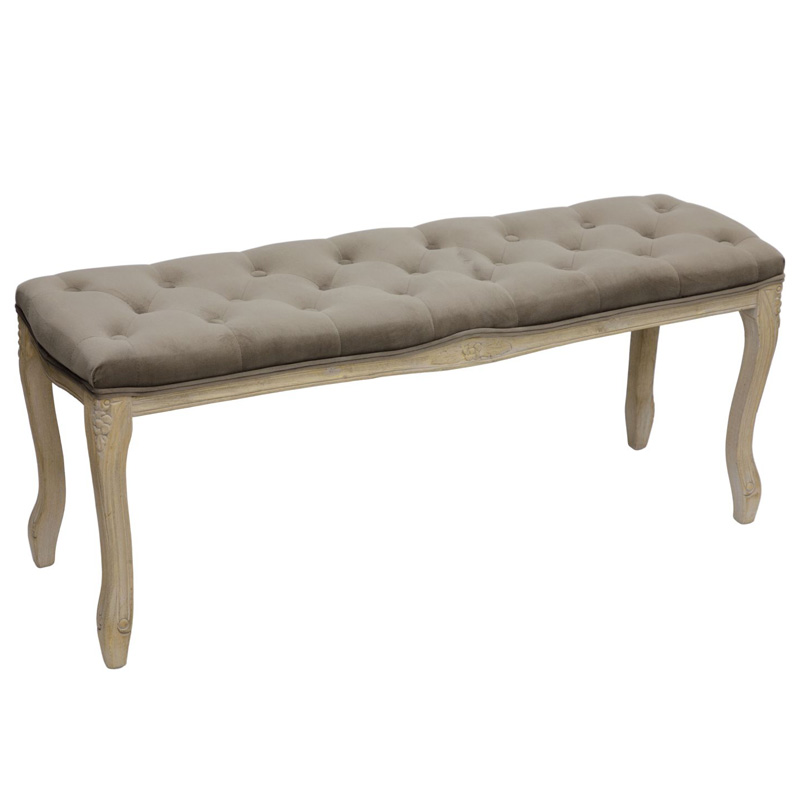 Банкетка French Provence Farmhouse Bench grey Бежево-серый Банкетка French Provence Farmhouse Bench grey Бежево-серый во Владивостоке | Loft Concept