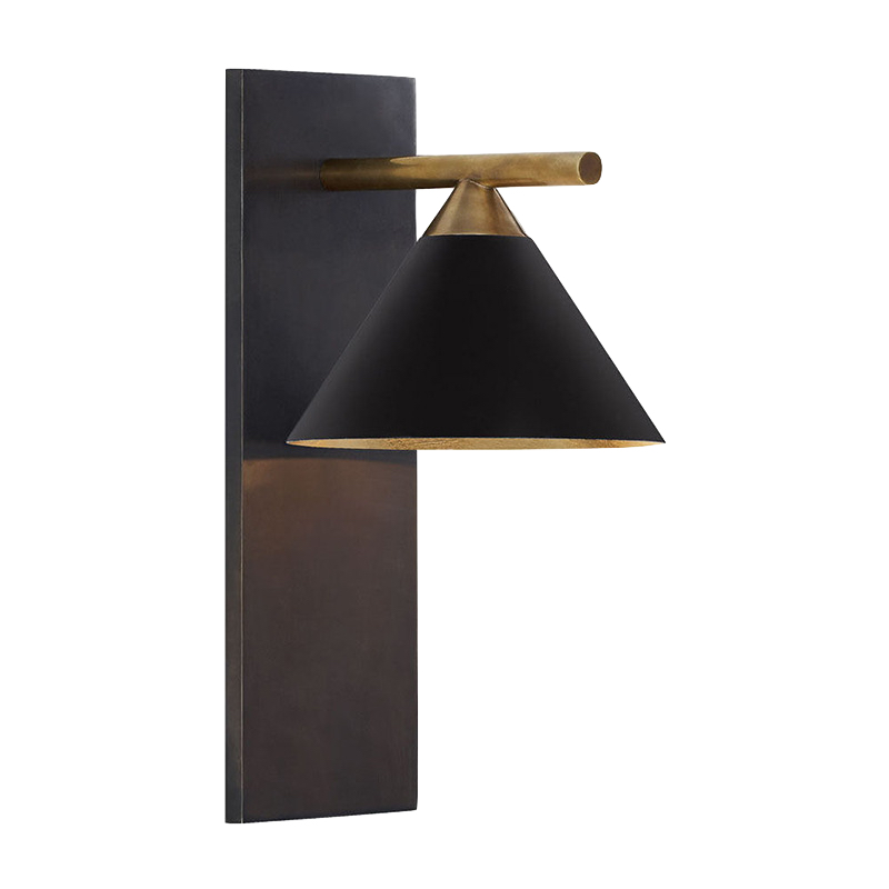 Бра CLEO SCONCE wall lamp Black Латунь Черный Бра CLEO SCONCE wall lamp Black Латунь Черный во Владивостоке | Loft Concept