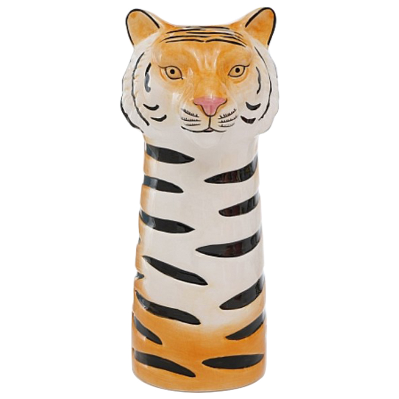 Ваза Tiger Vase Оранжевый Белый Черный Розовый пастельный Ваза Tiger Vase Оранжевый Белый Черный Розовый пастельный во Владивостоке | Loft Concept