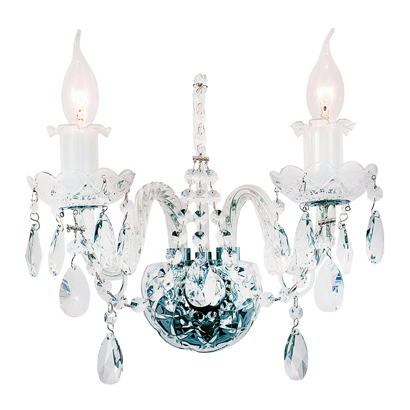 Бра Markel Sconce Хром Прозрачный Бра Markel Sconce Хром Прозрачный во Владивостоке | Loft Concept