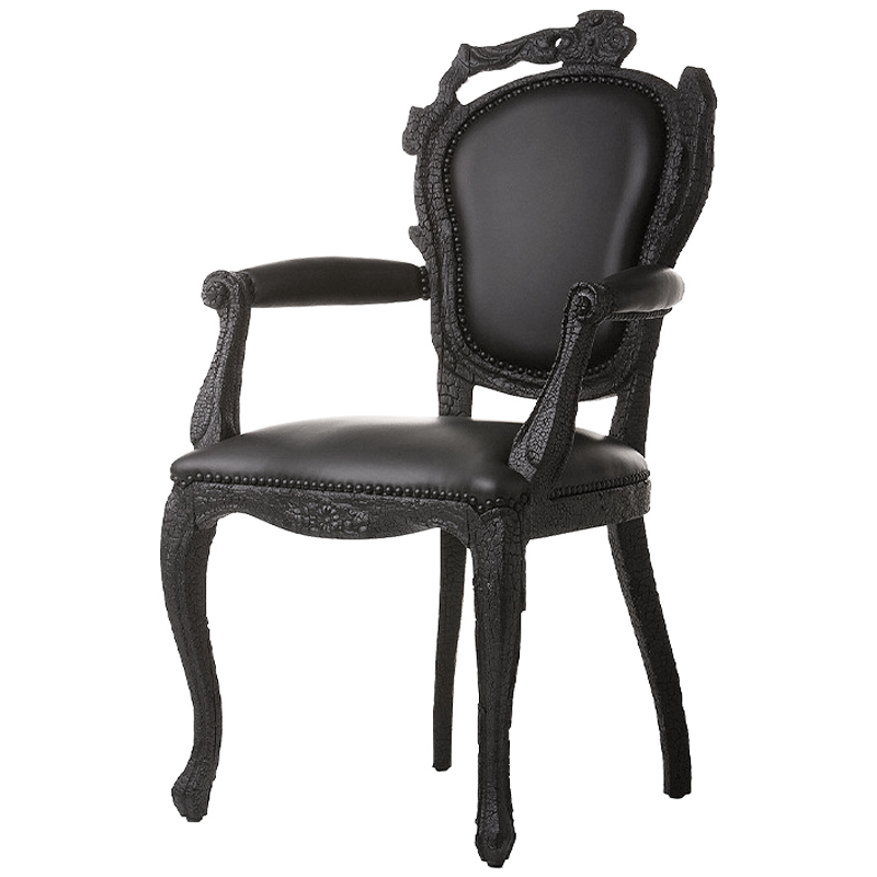 Дизайнерское Полукресло Moooi Smoke Dining Chair обугленный эффект Черный Дизайнерское Полукресло Moooi Smoke Dining Chair обугленный эффект Черный во Владивостоке | Loft Concept