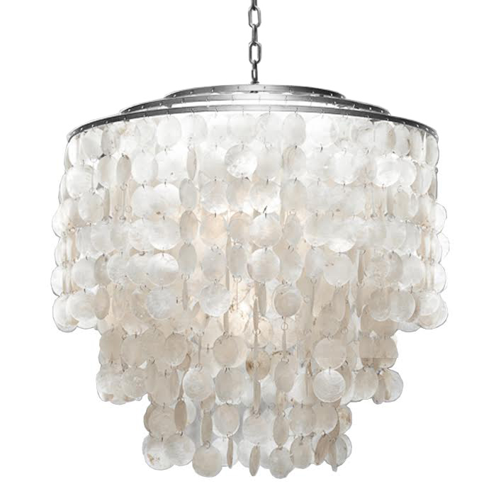 Люстра SHELL Chandelier 65 Серебро Белый Серебряный во Владивостоке | Loft Concept 