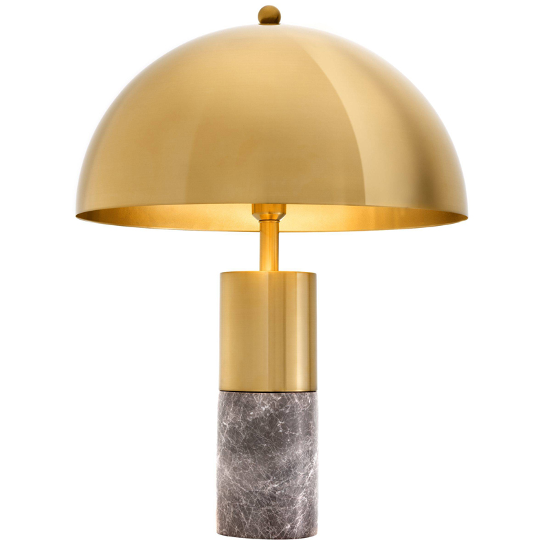 Настольная лампа Eichholtz Table Lamp Flair brass Латунь Серый во Владивостоке | Loft Concept 