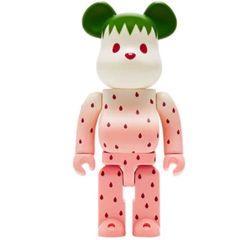Статуэтка Bearbrick Strawberry Белый Розовый Зеленый во Владивостоке | Loft Concept 