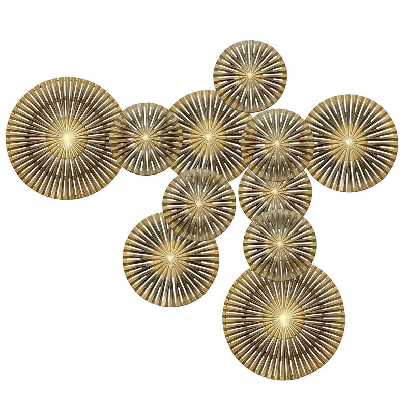 Арт-объект Apollo Brown and Gold Wall Plaque Disc gap 11 Золотой Коричневый Арт-объект Apollo Brown and Gold Wall Plaque Disc gap 11 Золотой Коричневый во Владивостоке | Loft Concept