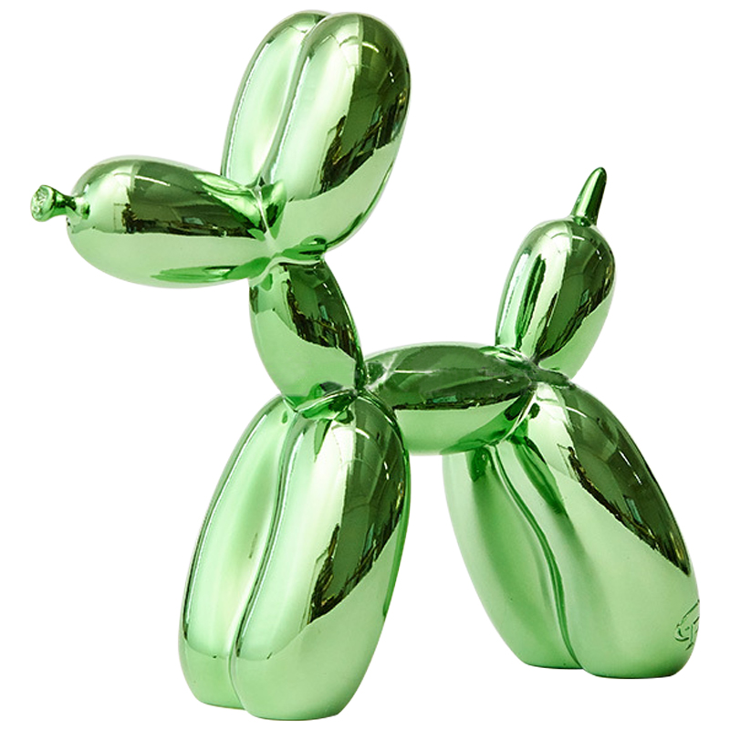 Статуэтка Jeff Koons Balloon Dog Chrome Green Зеленый во Владивостоке | Loft Concept 