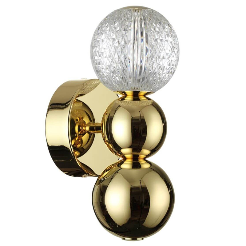 Светодиодное бра Crystal Globule Small Золото Золотой Прозрачный Светодиодное бра Crystal Globule Small Золото Золотой Прозрачный во Владивостоке | Loft Concept
