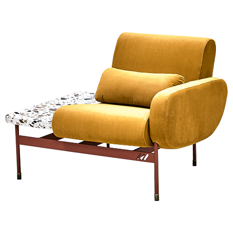 Кресло Mustard and Terrazzo Chair Горчичный Мульти Кресло Mustard and Terrazzo Chair Горчичный Мульти во Владивостоке | Loft Concept