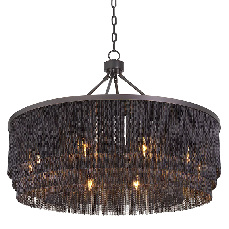 Люстра Eichholtz Chandelier Tissot L Темная бронза во Владивостоке | Loft Concept 