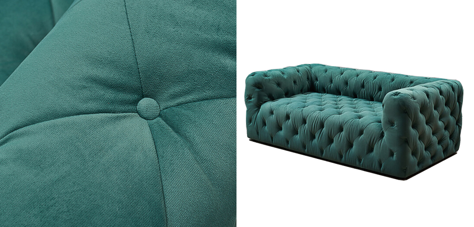 Диван Soho tufted green velor Диван Soho tufted green velor - Loft-Concept во Владивостоке