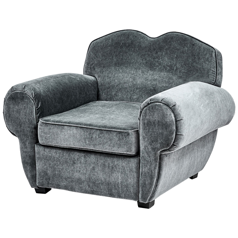 Кресло Braganza Chair Gray Серый Кресло Braganza Chair Gray Серый во Владивостоке | Loft Concept