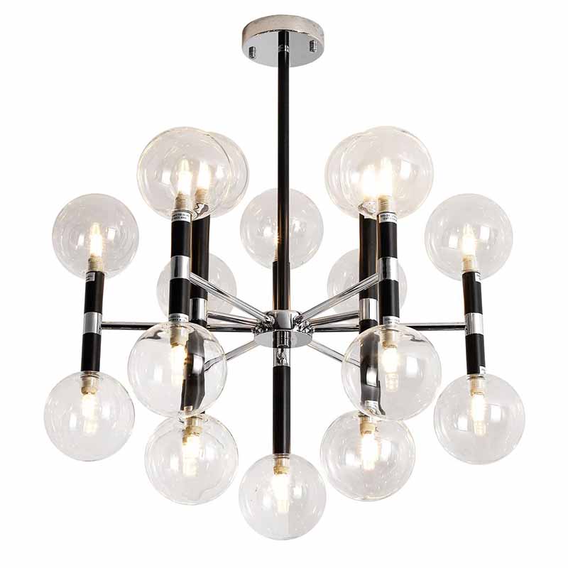 Люстра Danitza Chandelier Chrome Черный Хром во Владивостоке | Loft Concept 