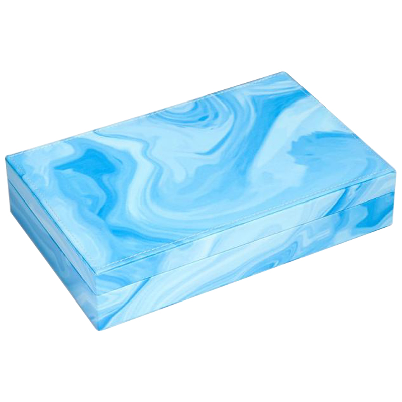 Шкатулка Marble Pattern Box blue Голубой Шкатулка Marble Pattern Box blue Голубой во Владивостоке | Loft Concept