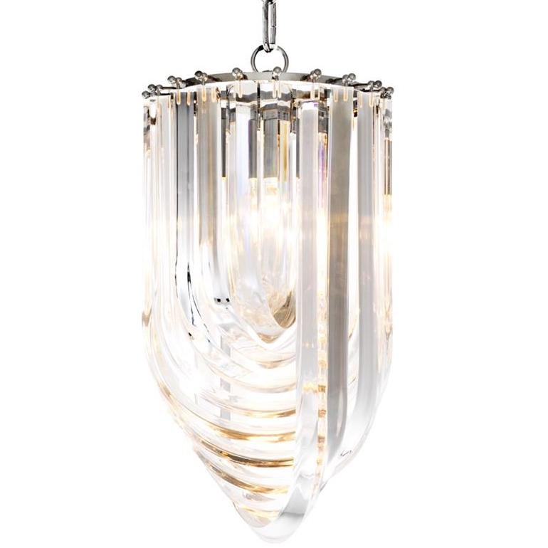 Люстра Chandelier Murano Clear 25 Прозрачный (Transparent) Никель Люстра Chandelier Murano Clear 25 Прозрачный (Transparent) Никель во Владивостоке | Loft Concept