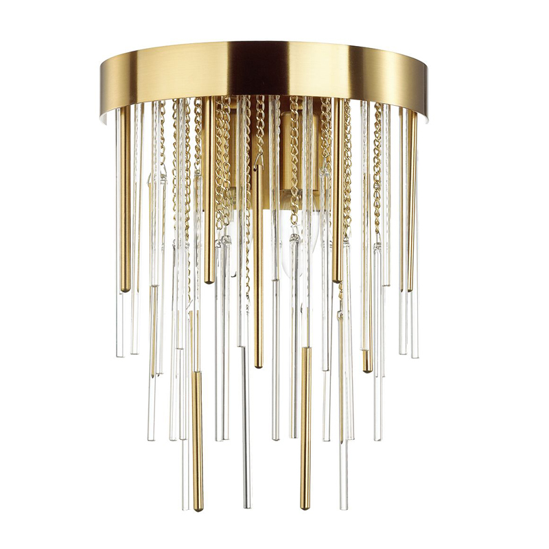Настенный светильник Luxury Gold & Glass Stripes Золотой во Владивостоке | Loft Concept 