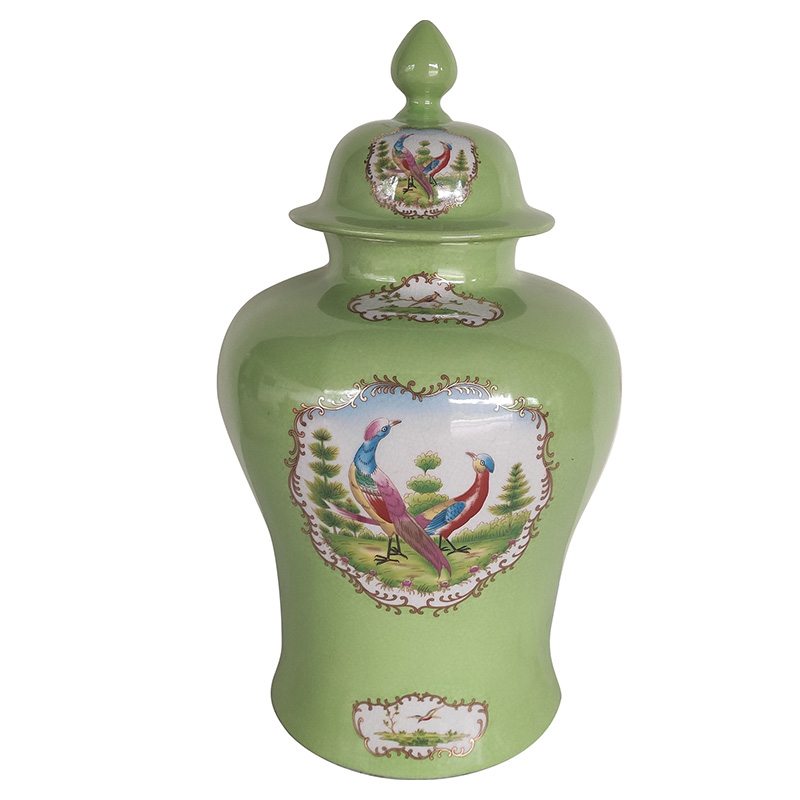 Ваза с крышкой Gabino Green Vase Прозрачный зеленый Мульти Ваза с крышкой Gabino Green Vase Прозрачный зеленый Мульти во Владивостоке | Loft Concept