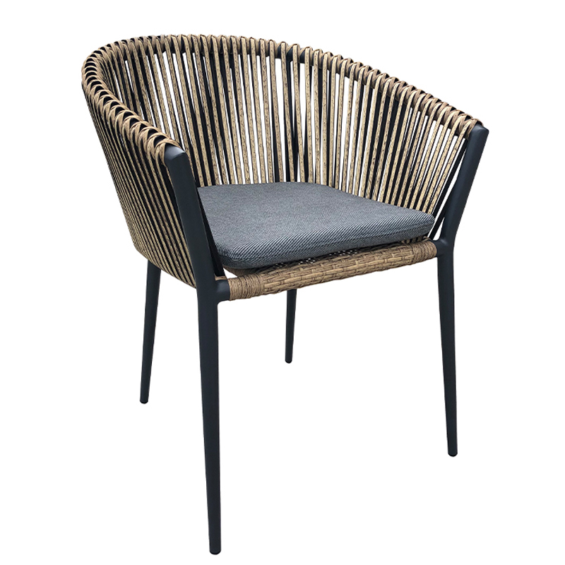 Стул Macey Anthracite Outdoor Chair Серый Черный Стул Macey Anthracite Outdoor Chair Серый Черный во Владивостоке | Loft Concept