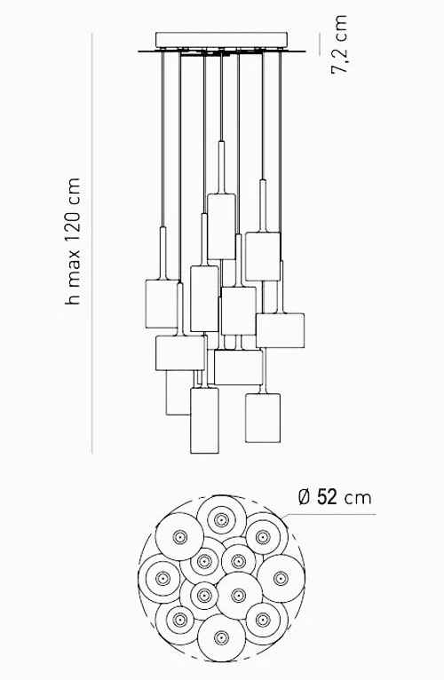 Люстра AXO Light Spillray Suspension Lamp Люстра AXO Light Spillray Suspension Lamp во Владивостоке