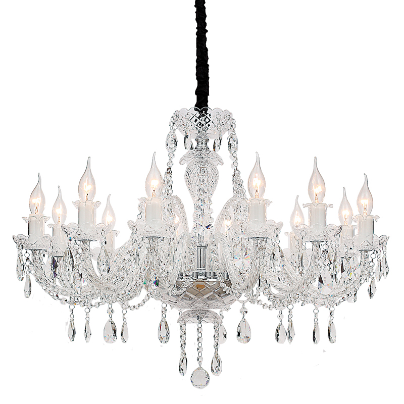 Люстра Markel Chandelier 81 Хром Прозрачный Люстра Markel Chandelier 81 Хром Прозрачный во Владивостоке | Loft Concept