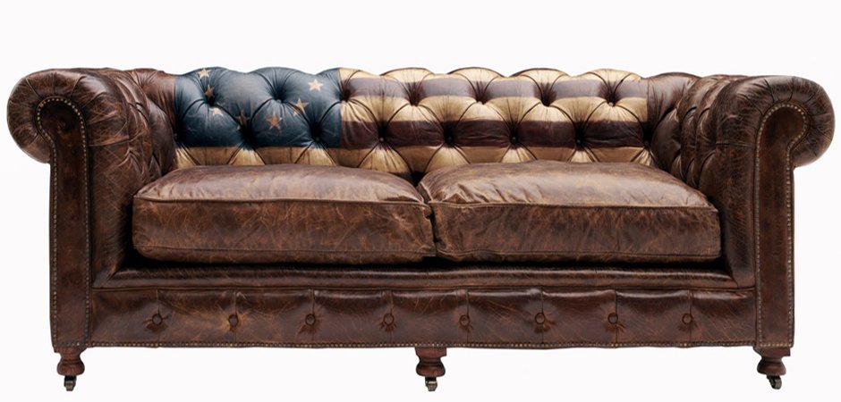 Диван Chesterfield Rebel Sofa Stars & Stripes Andrew Martin Диван Chesterfield Rebel Sofa Stars & Stripes Andrew Martin - Loft-Concept во Владивостоке