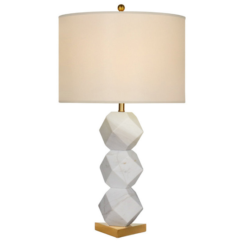 Дизайнерская настольная лампа STEELE LAMP Белый Дизайнерская настольная лампа STEELE LAMP Белый во Владивостоке | Loft Concept