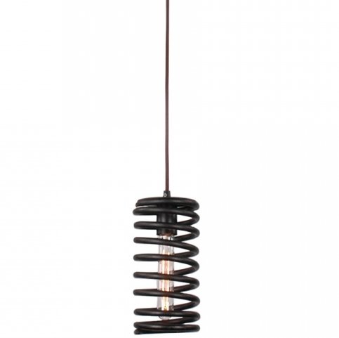 Подвесной светильник Loft Spring Pendant Vertical Черный во Владивостоке | Loft Concept 