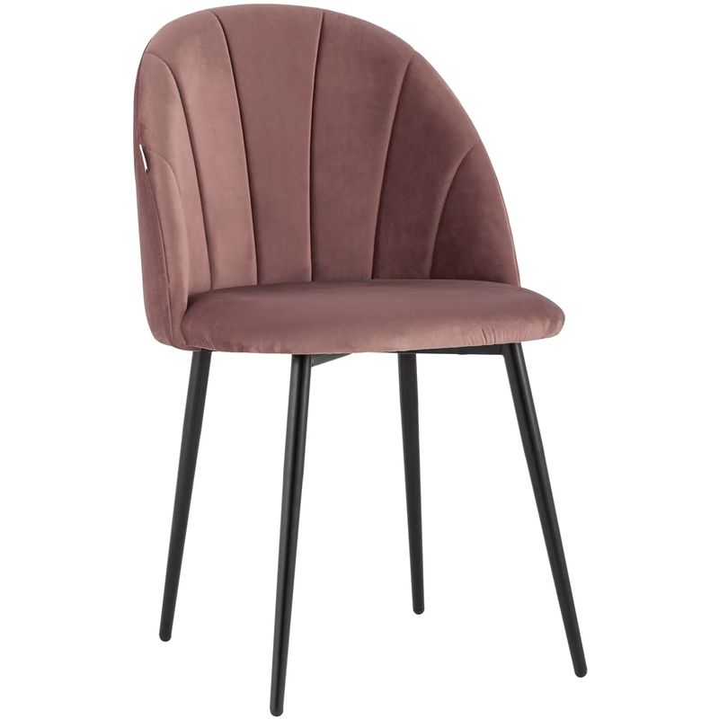 Стул Balsari S Chair Пыльно-Розовый Велюр Розовый пастельный Черный Стул Balsari S Chair Пыльно-Розовый Велюр Розовый пастельный Черный во Владивостоке | Loft Concept