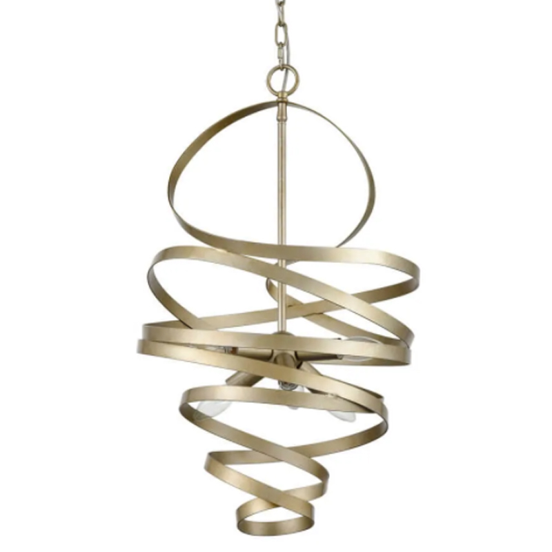 Люстра Metal Curly Ribbon Матовый Шампань Люстра Metal Curly Ribbon Матовый Шампань во Владивостоке | Loft Concept