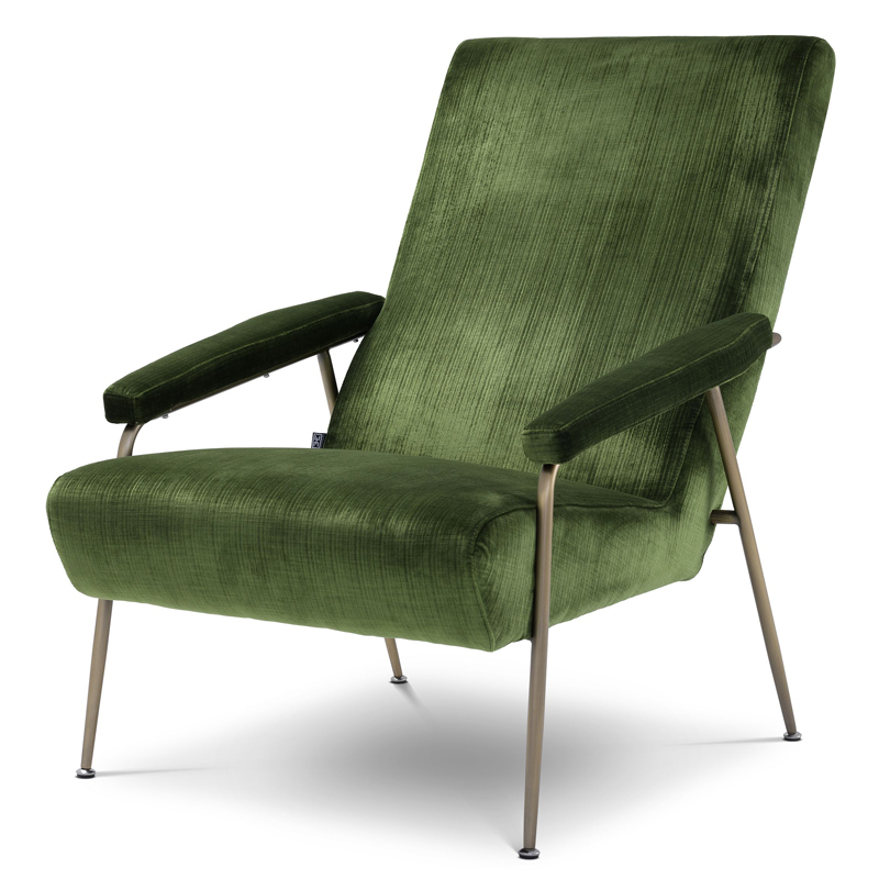 Кресло Eichholtz Chair Gio Зеленый Матовая латунь Кресло Eichholtz Chair Gio Зеленый Матовая латунь во Владивостоке | Loft Concept