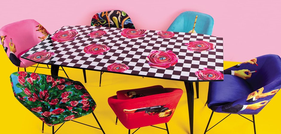 Обеденный стол Seletti Table Roses on check Обеденный стол Seletti Table Roses on check - Loft-Concept во Владивостоке