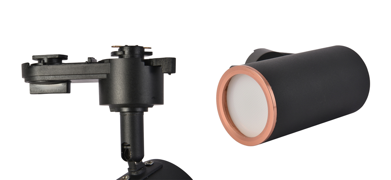 Трековая система черного цвета с золотым декором Modern track - фото