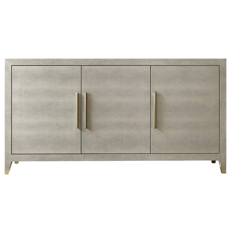 Комод серый скат Charles Stingray Texture chest of drawers Grey Золотой Серый Комод серый скат Charles Stingray Texture chest of drawers Grey Золотой Серый во Владивостоке | Loft Concept