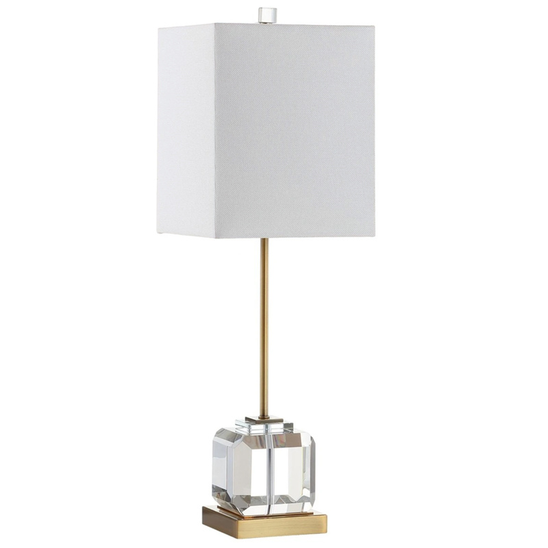 Настольная лампа Orabel Provence Table lamp Белый Прозрачное Стекло Латунь Настольная лампа Orabel Provence Table lamp Белый Прозрачное Стекло Латунь во Владивостоке | Loft Concept
