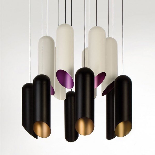 Подвесной светильник Tom Dixon - Pipe Light Белый Черный Золотой Фиолетовый Подвесной светильник Tom Dixon - Pipe Light Белый Черный Золотой Фиолетовый во Владивостоке | Loft Concept