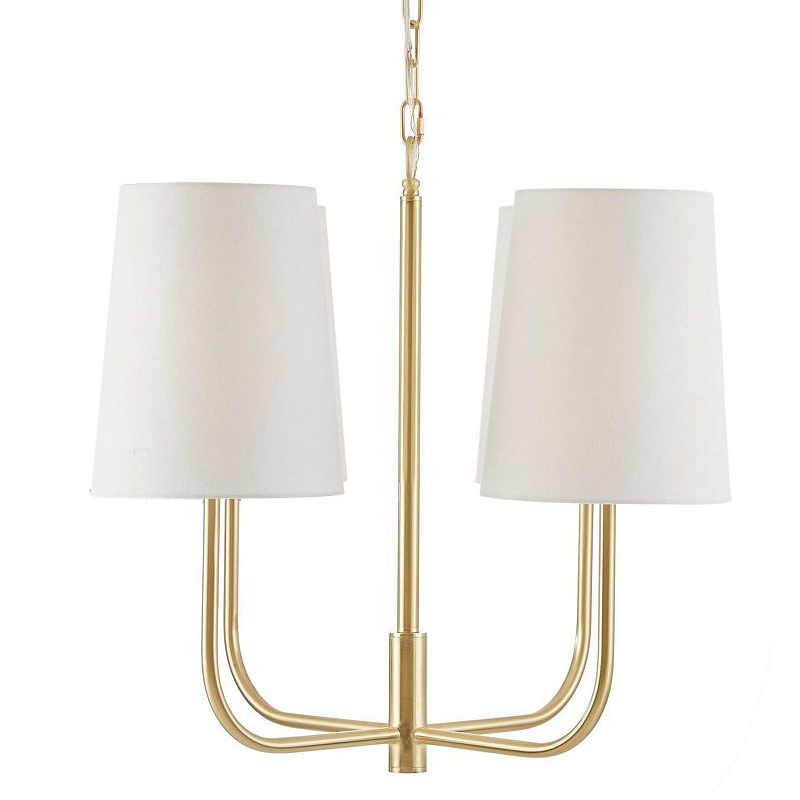 Люстра Abertha Chandelier Золотой Белый Люстра Abertha Chandelier Золотой Белый во Владивостоке | Loft Concept