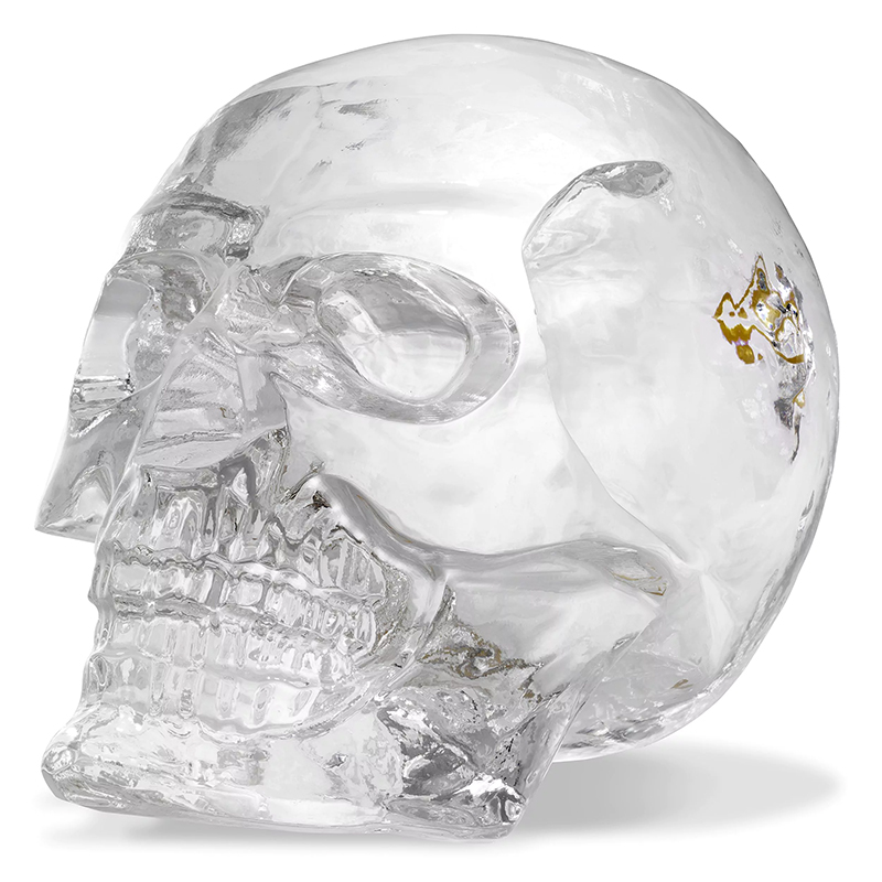 Статуэтка Philipp Plein Diamond Skull Прозрачный Золотой во Владивостоке | Loft Concept 