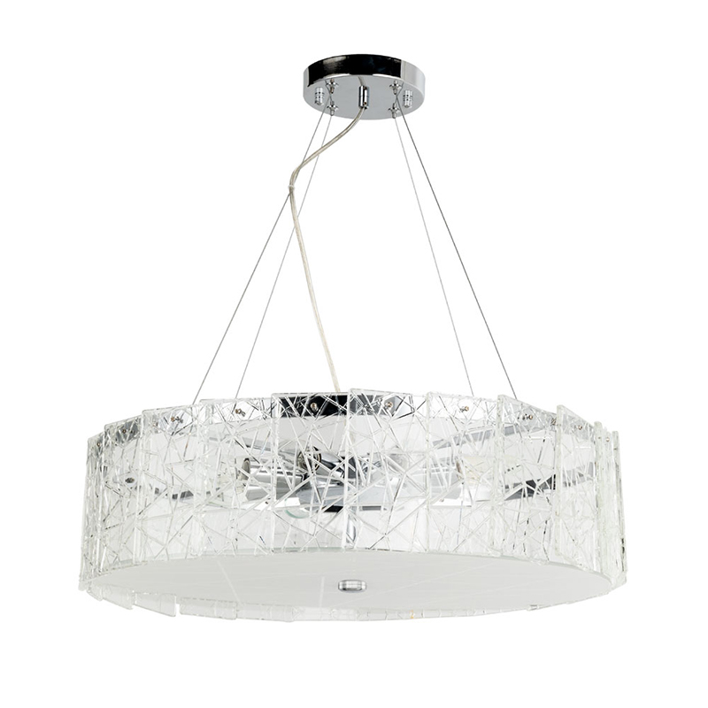 Люстра Alvaro Crystal Round Chandelier Прозрачный Хром во Владивостоке | Loft Concept 