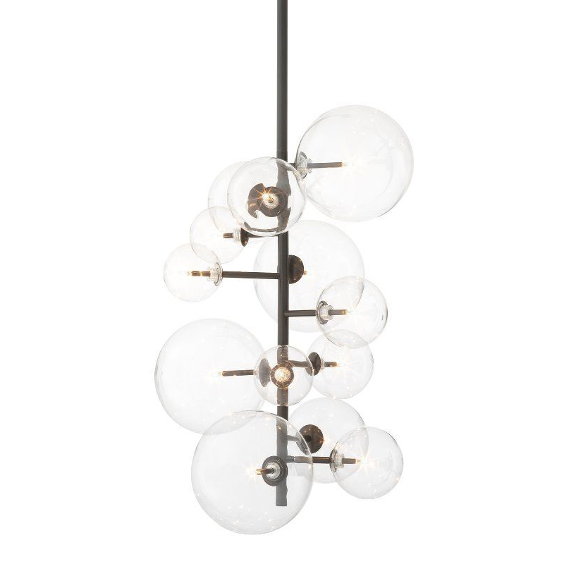 Люстра Eichholtz Chandelier Ezra Bronze Темная бронза Прозрачный Люстра Eichholtz Chandelier Ezra Bronze Темная бронза Прозрачный во Владивостоке | Loft Concept