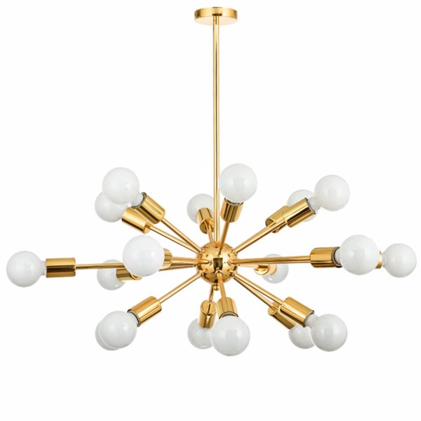 Люстра Sputnik Gold Chandelier 18 Глянцевое золото Люстра Sputnik Gold Chandelier 18 Глянцевое золото во Владивостоке | Loft Concept