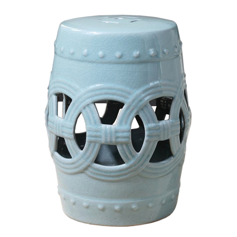 Керамический табурет Ceramic Chair blue Голубой Керамический табурет Ceramic Chair blue Голубой во Владивостоке | Loft Concept