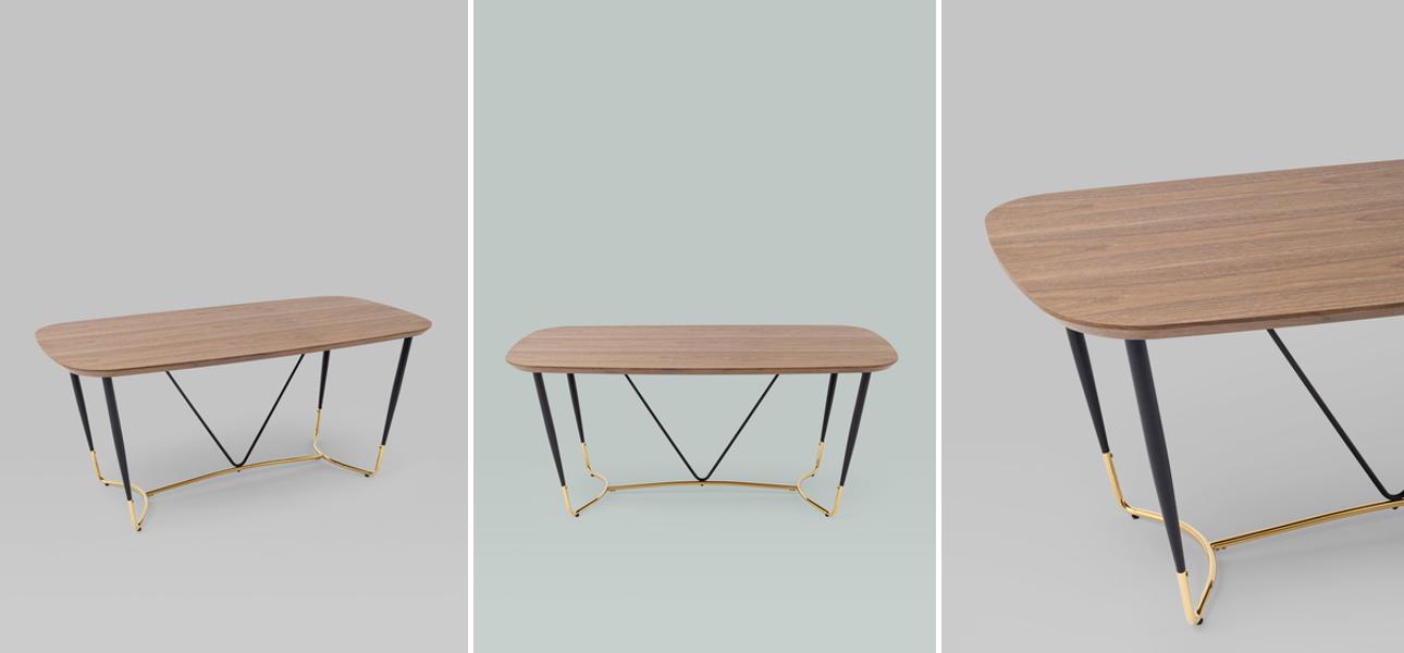 Стол обеденный Garland Collection деревянная столешница - фото