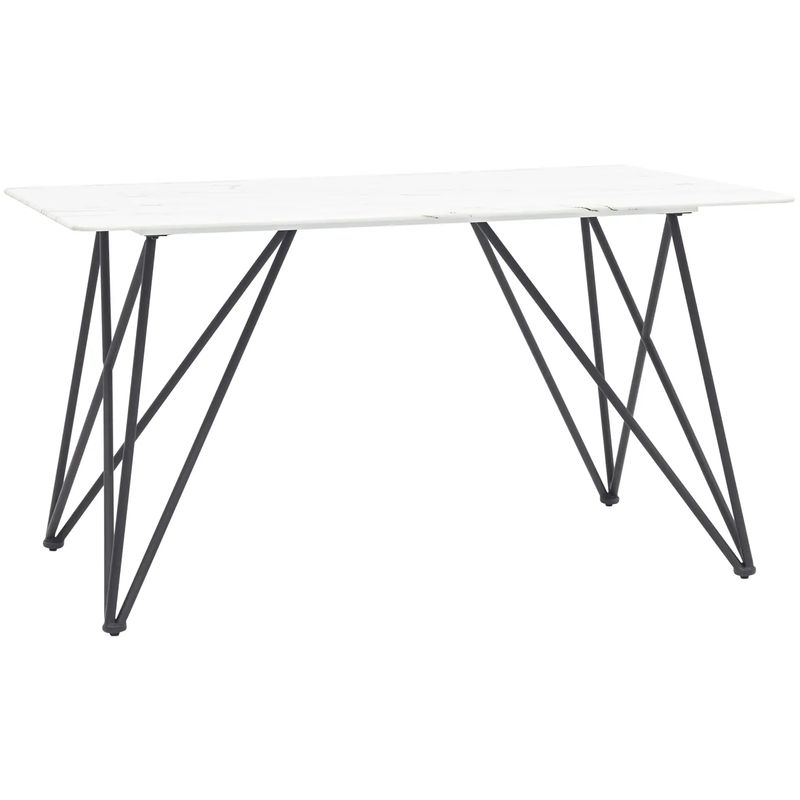 Стол обеденный Zisman Geometry №1 Белый Черный Стол обеденный Zisman Geometry №1 Белый Черный во Владивостоке | Loft Concept
