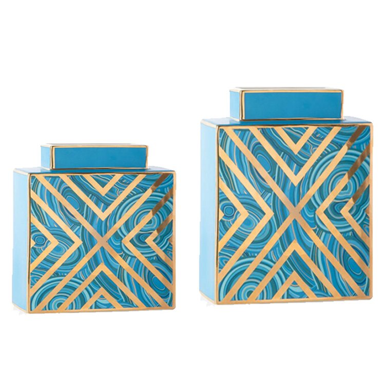 Jonathan Adler MALACHITE X VASE Бирюзовый Jonathan Adler MALACHITE X VASE Бирюзовый во Владивостоке | Loft Concept